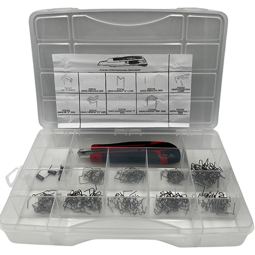 Kit de grapas para reparación de plástico