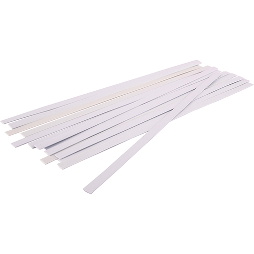 Kit 15 flache weiße Abs-Leisten