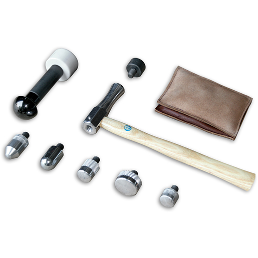 Marteau en aluminium et de têtes 9 pièces
