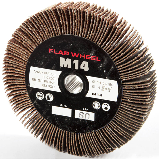 LAMELLENSCHEIBE Ø 115X20 MM GR 60 M 14 LAMELLENSCHEIBE Ø 115X20 MM GR 60 M 14