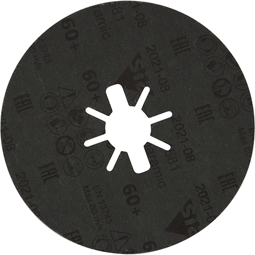 KERAMIK-FASERSCHEIBE D 125 GR 60 METALL Detail von KERAMIK-FASERSCHEIBE D 125 GR 60 METALL 300