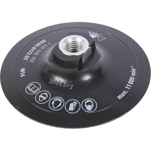 PLATEAU VELCRO SANS TROU Ø 115 MM