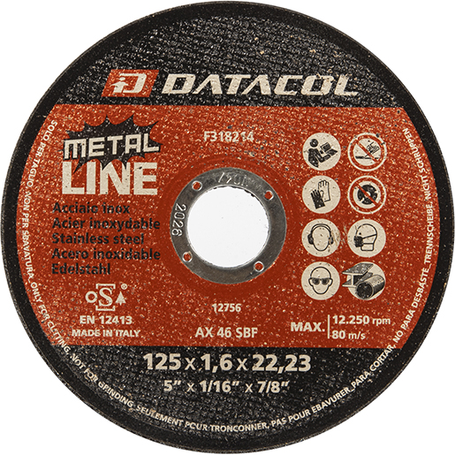 METAL LINE Trennscheibe für Schleifmaschine 125x1,6 mm METAL LINE Trennscheibe für Schleifmaschine 125x1,6 mm
