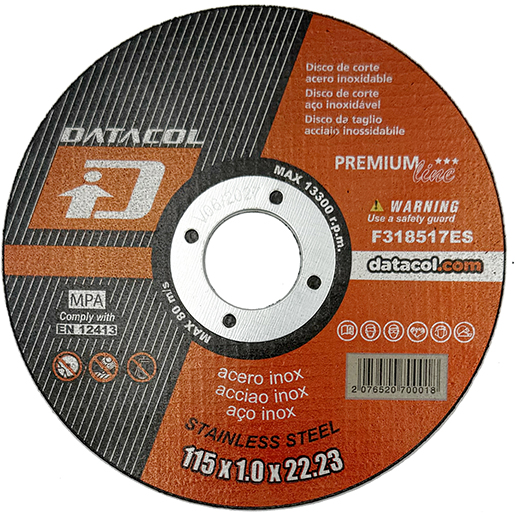 Disco de corte Premium Line para acero inoxidable 115 x 1 x 22 mm 1000 uds