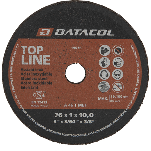 MINI-TRENNSCHEIBE D. 76X1X10 TOP LINE MINI-TRENNSCHEIBE D. 76X1X10 TOP LINE