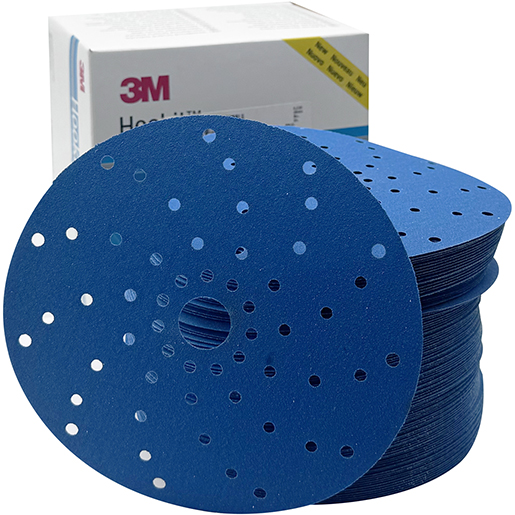 Disco abrasivo azul multiagujeros