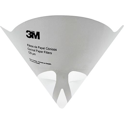 Filtro de papel cónico de 125 micras