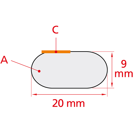 Disegno tecnico di Nastro schiumato mascheratura 20 mm 100