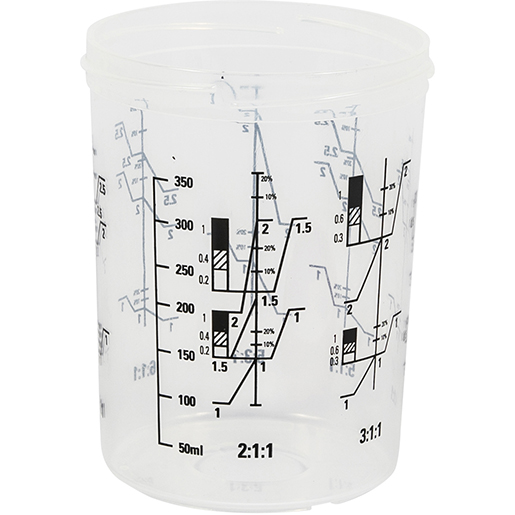 Steifer Messbecher für Farben 350 ml