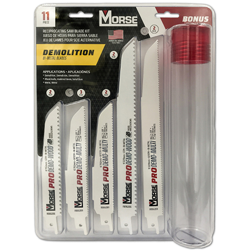 Säbelsägeblatt-Set für Abbrucharbeiten 11 Stück