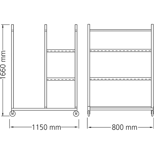 Technische Zeichnung von WAGEN f. KAROSSERIEBLECHE 100