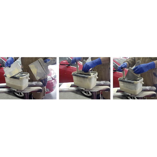 Utilisation de Nettoyeur de spatules dans le réservoir 500
