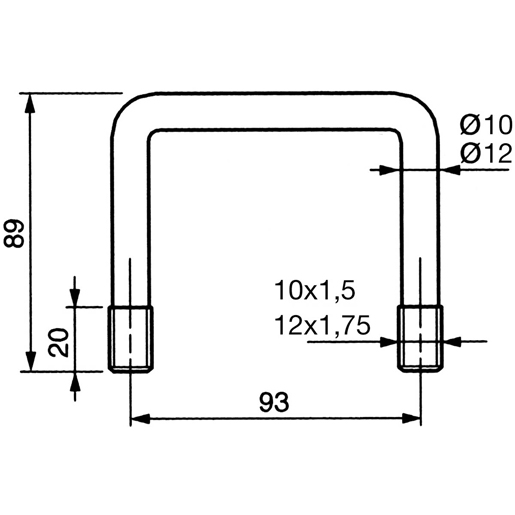 Disegno tecnico di Sistema a pavimento per il fissaggio del carico 100