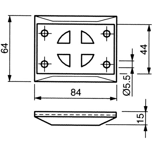 Disegno tecnico di Fermaporta a molla 110