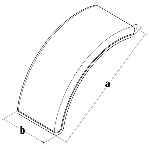 Disegno tecnico di Mezzi parafanghi in plastica 100