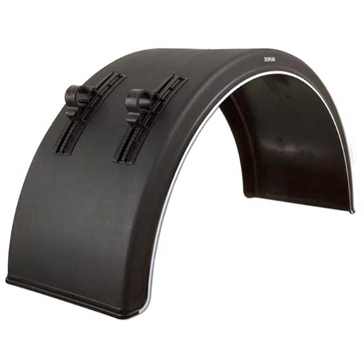 Garde-boue en plastique bord blanc avec supports réglables