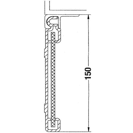 Dessin technique de BANDE LATERALE LONGUEUR 4 M 100