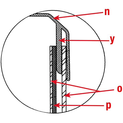 Dessin technique de BANDE LATERALE LONGUEUR 4 M 115
