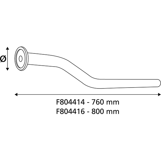 Dessin technique de Tubes support fixation châssis 100