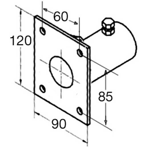Dessin technique de Supports garde-boue 105