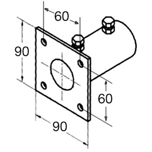 Dessin technique de Supports garde-boue 100