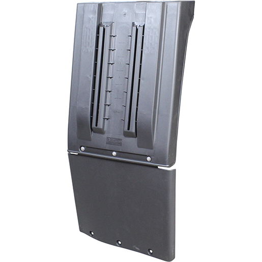 Dettaglio di Curva parafango dritta con supporti regolabili e paraspruzzi 376 mm 305
