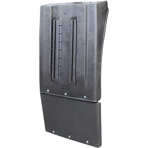 Dettaglio di Curva parafango dritta con supporti regolabili e antispray 310 mm 305