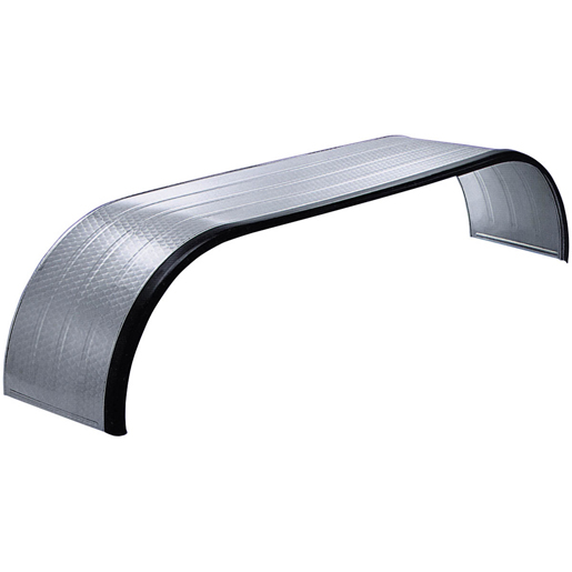 Garde-boue INOX bouchonné et bord en caoutchouc 2 et 3 essieux