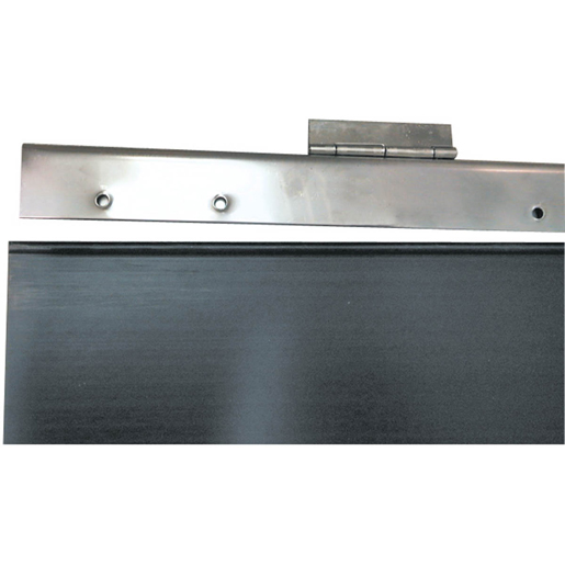 Dettaglio di Cerniera in acciaio INOX per paraspruzzi 240x38 cm 300