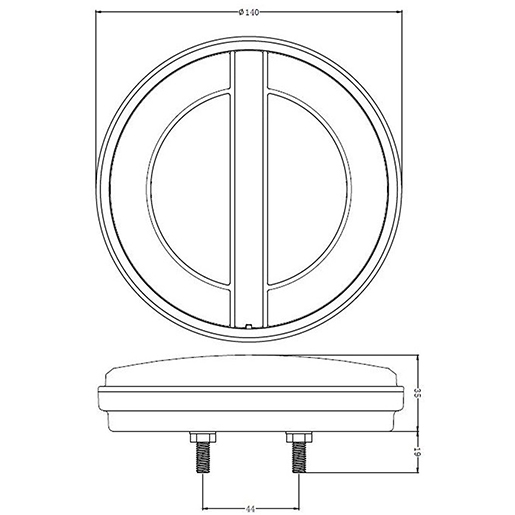 Dibujo técnico de PILOTO LED DYNAMIC INDICADOR DERECHO. 100