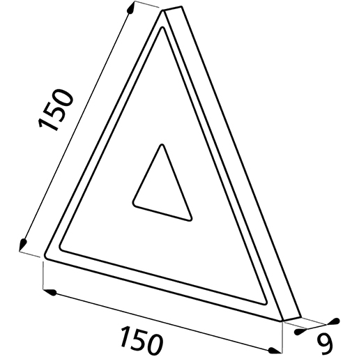 Dessin technique de CATAD TRIANGULAIRE 100