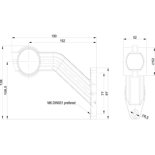 LED-BEGRENZUNGSLEUCHTE 60° 12/24 LI Technische Zeichnung von LED-BEGRENZUNGSLEUCHTE 60° 12/24 LI 100