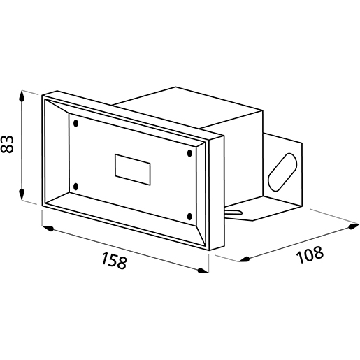 Technische Zeichnung von Rueckfahralarm 112 dB(A) 12-24V 100