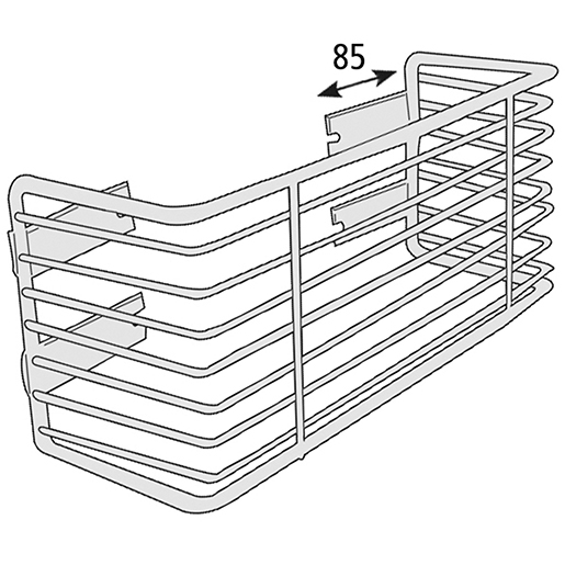SCHUTZGITTER HALTERUNG 330X140 Technische Zeichnung von SCHUTZGITTER HALTERUNG 330X140 100