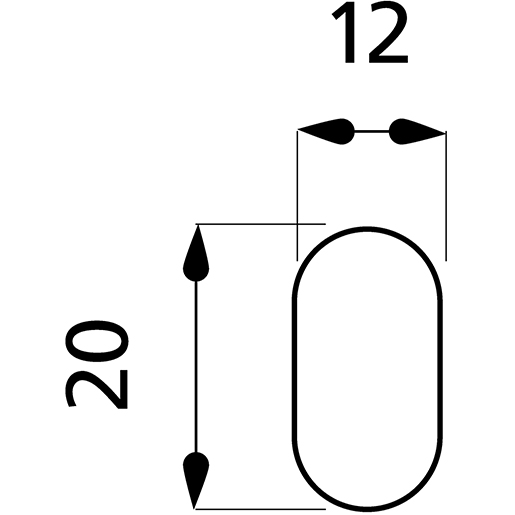 SIDE MARKER 6 LED 24 V MERCEDES Technische Zeichnung von SIDE MARKER 6 LED 24 V MERCEDES 105