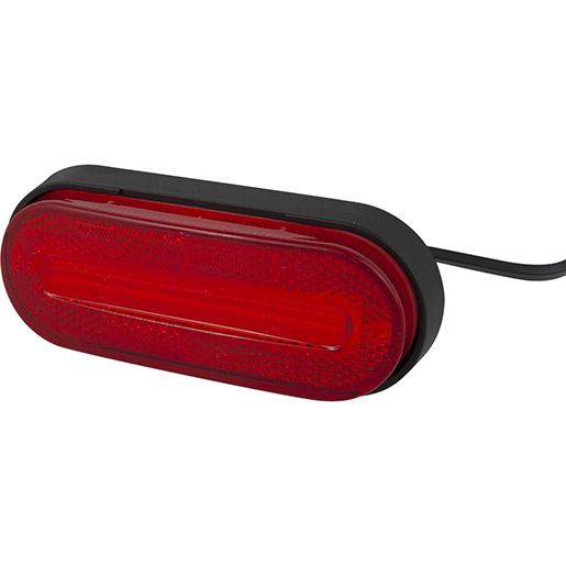 Rotes LED-Seitenmarkierungslicht und Reflektor mit Basis Rotes LED-Seitenmarkierungslicht und Reflektor mit Basis