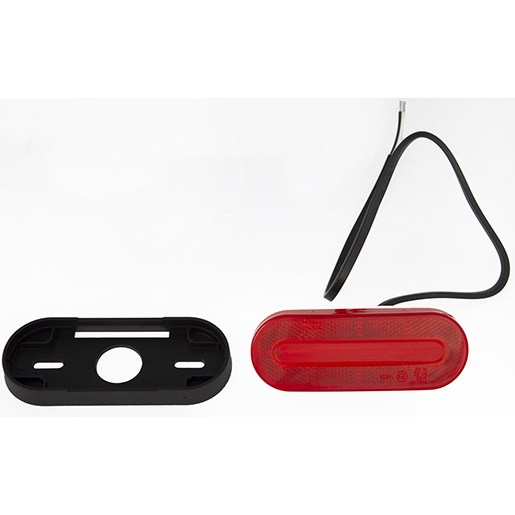 Rotes LED-Seitenmarkierungslicht und Reflektor mit Basis Detail von Rotes LED-Seitenmarkierungslicht und Reflektor mit Basis 300