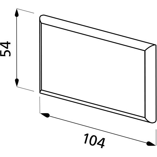 Technische Zeichnung von Einbau-LED-Begrenzungsleuchte für VOLVO und Universal-Side Marker 100