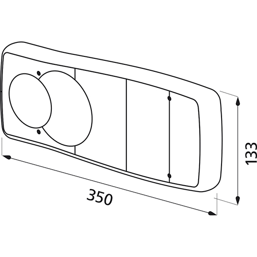 Dibujo técnico de Luz trasera RENAULT/NISSAN 100