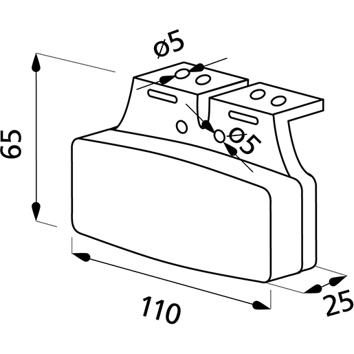 Dibujo técnico de Luces indicadoras "HELLA" 100