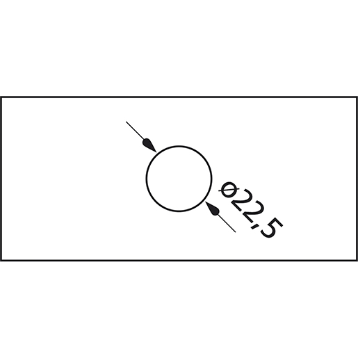 Seitenmark.leuchte H+S Technische Zeichnung von Seitenmark.leuchte H+S 105