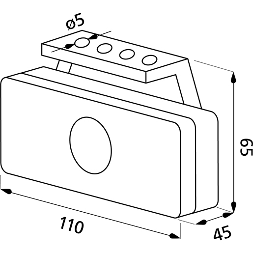Dibujo técnico de Luces indicadoras 100