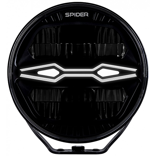 Dettaglio di Faro LED rotondo con luce di posizione + stroboscopica X-SPIDER NINJA 310