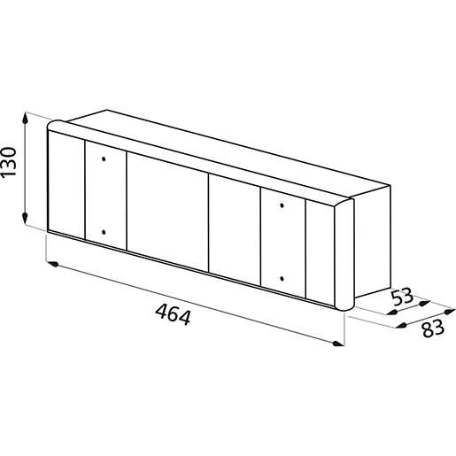 Dibujo técnico de Luz trasera RVI RENAULT 100