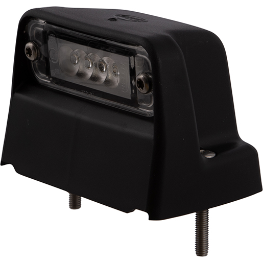 Kennzeichenbeleuchtung, 4 LEDs, Schwarz Krone, Kogel