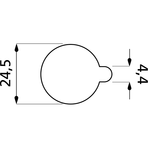 Technische Zeichnung von SCHWENKBARER ARBEITSSCHEINWERFER 105