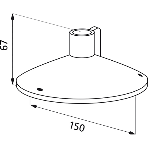 Dessin technique de SUPPORT TUBE MM.24 GYRO COBO 100