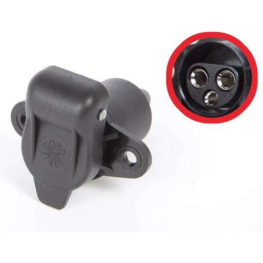 Détail de PRISE 3 POLES POUR CLIGNOTANT 300