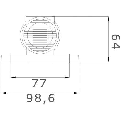 SUPERPOINT 3 LED KURZ KABEL 1,5 Technische Zeichnung von SUPERPOINT 3 LED KURZ KABEL 1,5 100