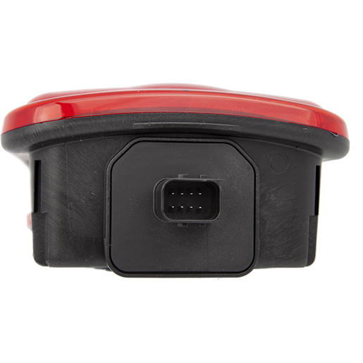 Detail von Rückleuchte LC8 IVECO mit seitlicher linker Befestigung und Kennzeichenleuchte 305